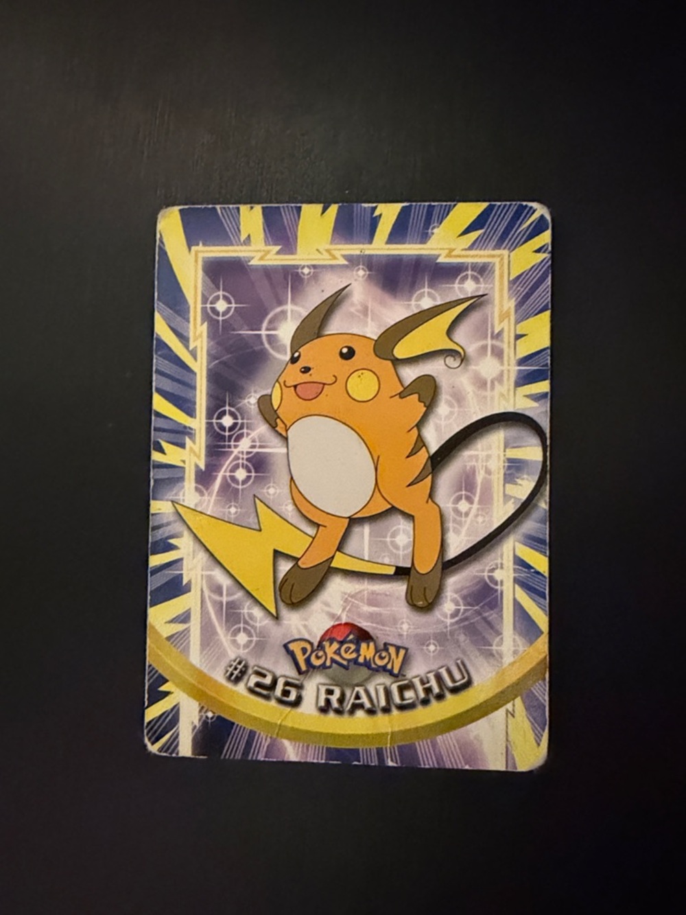 Topps Raichu Trading Card - Yellow Purple Red
